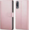 NWNK13 For Samsung A50 Phone Case Premium Leather Flip Case Book Wallet Case Card Holder Media Stand Shock Proof Protective Phone Cover Compatible for Samsung Galaxy A50 Rosepink