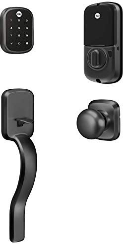 Yale Assure Lock SL, serrure intelligente Wi-Fi avec poignée Ridgefield – Fonctionne avec l'application Yale Access, Amazon Alexa, Google Assistant, HomeKit, Phillips Hue et Samsung SmartThings, daim