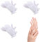 3 Paar feuchtigkeitsspendende Handschuhe aus weißer Baumwolle für Nacht und Zubettgehen,Überlegene Qualität,für Trockene Hände, Ekzeme,Schönheit,empfindliche und gereizte Haut,Einheitsgröße - Unisex
