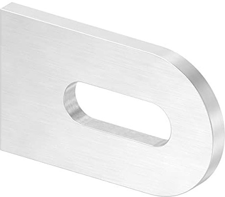 Anschweißlasche | Maße: 50x30x4 mm | mit Langloch: Ø 25x9 mm | V2A