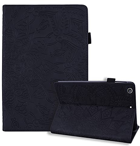 CXTcase Coque pour iPad 10.2, iPad 8/7ème, en 2020/2019, A2270 A2428 A2429 A2430 A2197 A2198 A2200, Folio Portefeuille Housse iPad Pro 10.5, Tablette Étui iPad Air 3,Le Noir