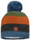 maximo Kids-Mütze, Streifen, Pompon Plüschfutter 49/-51 dunkeljeans/Multicolor