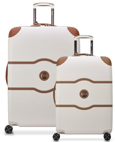 DELSEY PARIS Chatelet Air 2.0 Hardside Luggage with Spinner Wheels, Angora, 2 Piece Set, (24/28)