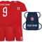 Sportees Personalised England Cup Style Red England Away Football Kit with Free Bag for Boys and Girls - 3/4 Years