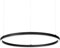 Ideal Lux ORACLE Schlanke DALI-dimmbare runde 90 cm integrierte LED-Pendel-Deckenleuchte Schwarz, 3000 K