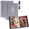 Lanpn Fotoalbum 13x18 52 2 Packungen, Klein Leinen Einstecken Einsteckalbum für Hochformat Fotos Bilder Grau