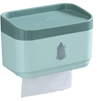 Selbstklebend Klorollenhalter, Toilettenpapierhalter für Die Wandmontage, Modernes Design, WC Papier Halterung für Deko Badezimmer Organizer-Grün