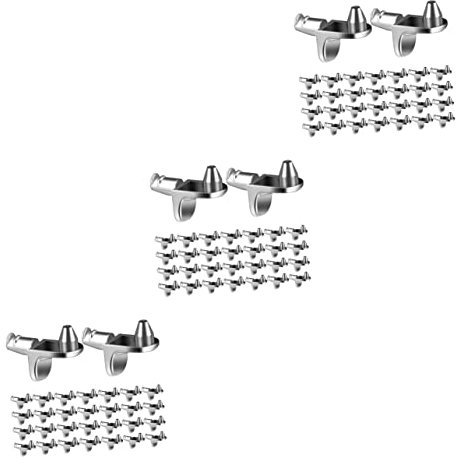 VILLCASE 3sets für Holzregale Schrank Regalstifte Regalstützstifte Rahmenhalterung 30 Stück * 3