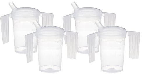 NRS Healthcare Feeder Cup with Handle with Wide Spout (Pack of 4)