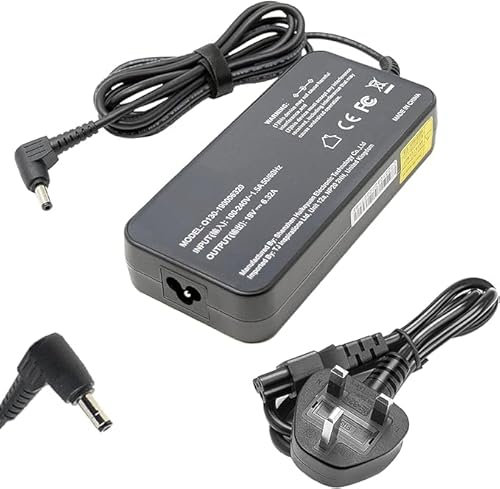 120W Laptop Charger for ASUS TUF Gaming Series FX505DY FX505GM FX505GE FX505GD FX705GM FX705GE FX705GD & more – Compatible Replacement AC Adapter by TJ Inspirations