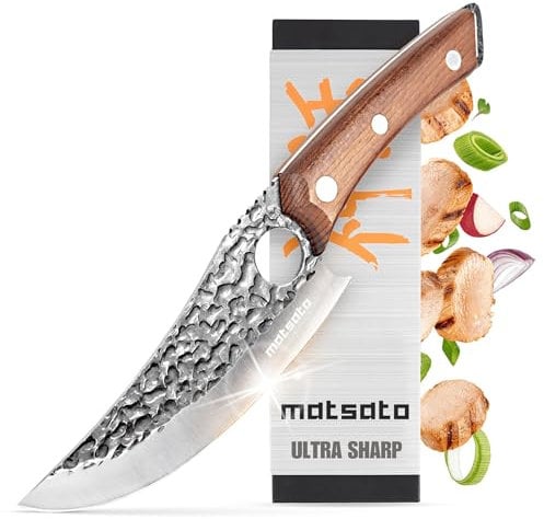 Matsato Küchenmesser Scharf, Kochmesser. Japanisches Messer Original für Küche Messer Japan Original Knife Perfekt zum Schneiden und Zerkleinern