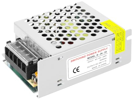 trasformatore 220v 24v 24W, Alimentatore 24V 1A 24W, Trasformatore a Bassa Tensione, Convertitore di Potenza Industriale, alimentatore led 24v per Striscia LED, CCTV, Stampante 3D, Auto, Telecamere