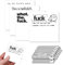 CERAVI Funny Sticky Note for Adults for Work, 4 Pieces Novelty Memo Pads Sticky Note with 100pcs Funny Stickers, Funny Sassy Rude Office Supplies Gifts for Friends, Co-Workers, Boss (A Set of 4)