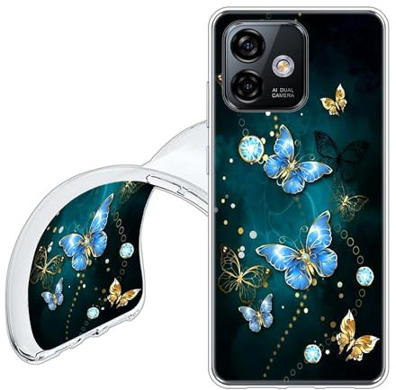 JEZSTHAI Hülle für Ulefone Note 16 Pro,Ultra Dünn Weiche Silikon Handyhülle,Flexible Fallschutz Stoßfeste Schutzhülle,Kratzfeste Transparent TPU Rückseite mit Muster Design,C09