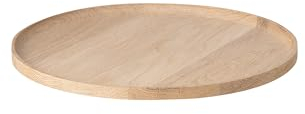 Blomus Serviertablett -OKU- | Dekotablett rund aus FSC zertifiziertem Eichenholz | Farbe Oak | Ø34 x 2H cm | Größe M