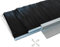 Retsun 3 Sets Ultra-Wide Dual-Layer Door Brush Seal Strip – 87mm (3.4) Width, 880mm (34.6) Length, Silver Aluminum Frame with Durable Black PP Bristles, Dustproof & Weatherproof (Double2.5, 3)