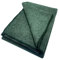 Wollplaid Wolldecke Neuseelandwolle doppelt, 100% Wolle, 140x200cm, 490g/m2 (grün/grau)