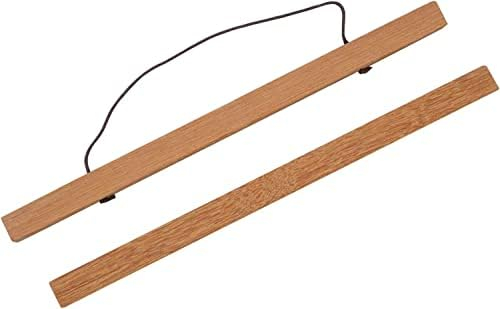 ZORR 1er Set Magnetisch Posterschiene, Bilderrahmen aus Teak für Wandbilder, Photos, Posterleiste Holzrahmen Bilderleiste Klemmleiste (60CM)