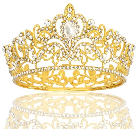 Fille Crown, Tiara for Women, Tiara Cake Decoration, Couronne, Décoration de Gâteau Couronne, Crown Cake Topper, Couronne Enfant, Diademe Femme, pour la Fête D'anniversaire Filles