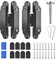JEEJINYAN 2 Pcs Hidden Door Hinges, Silent Door Hinge, for Murphy Door Hinge Kit Concealed Hinges, 180 Degree Swing Hinge, 3 Way Adjustable Butt Hinge, Load Capacity 40 kg, with Screws (2)