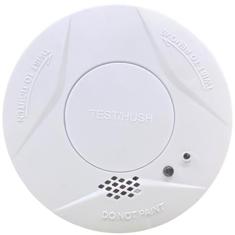 Smoke Alarms for Home, 10-Year Battery Smoke Alarm, EN14604 Certified High Sensitivity Fire Alarm, TEST/Silence Button Fire Alarms for Home