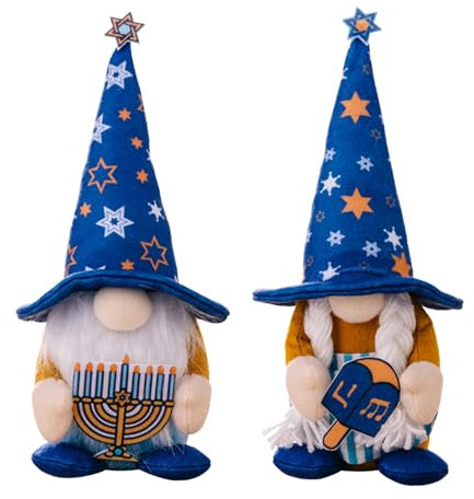 Zxfdsfdbnm Hanukkah-Zwerge, Plüsch, skandinavische Zwergpuppen, Dekorationen für den Urlaub