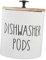 PRETYZOOM Dishwasher Storage Box Dispenser Container Holder Birthday Decoration for Girl Fall Decor for Kitchen Desktop Decor Laundry Tablets Laundry Capsules Holder White Wood