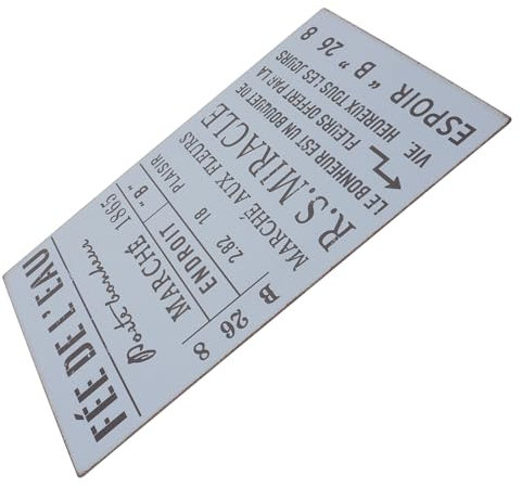 PAMINGONO Placa Colgante De Jardín Diseño Vintage Resistente Decoración De Hierro