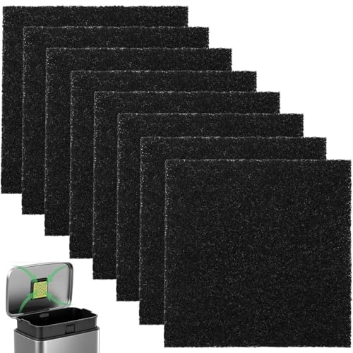 8 Pezzi Filtro Carbone Attivo, Filtro Antiodore Al Carbone Attivo, Filtro a Carboni Attivi per Secchio di Compost, Filtri per Bidoni del Compostaggio per Compostiera Dei Rifiuti da Cucina