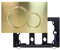 GuiMemi Plaque de Commande WC pour Geberit Sigma01/Sigma20/Sigma30 UP300/UP320/UP700/UP720 - Élément Mural Avant avec Double Chasse - Panneau Frontale de Réservoir (246x164mm).