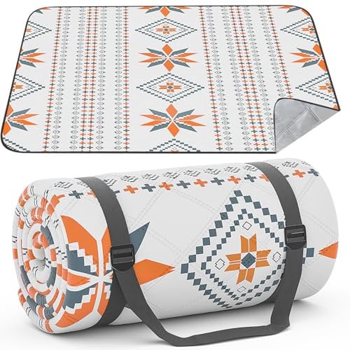 HUTHIM Picknickdecke 300x300 cm Wasserdicht Maschinenwaschbar: Stranddecke Sandfrei Outdoor Decke Waschbar Faltbar Strandmatte mit Tragegurt - perfekt für Strand, Camping & Picknick (6-8 Personen)