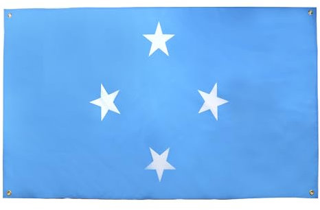 AZ FLAG Flagge Mikronesien, 150 x 90 cm, mit 4 Ösen, mikronesischer Pavillon für Balkon oder Wand