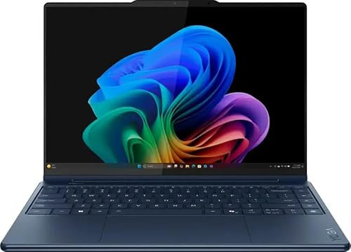 Lenovo Yoga 9i Aura Edition Ordinateur portable 2 en 1 Copilot+ 14 (2025) – Intel Ultra 7 258 V 8 cœurs, 32 Go de RAM, SSD M.2 NVMe de 1 To, écran tactile OLED 14 2,8K 1100 nits, Windows 11 Pro