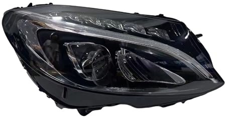 MHysa Scheinwerferbaugruppe Frontscheinwerfer Autoscheinwerfer Komplettsets kompatibel mit für Mercedes Benz W205 X205 2015-2018 A2059067403 A2059067303, Right
