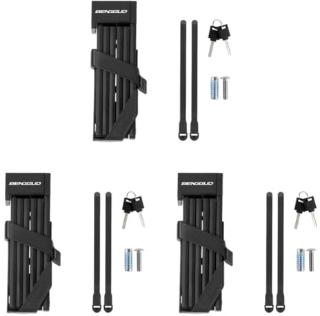 Antirrobo plegable para bicicleta de alta seguridad con cadena eléctrica para bicicleta de montaña, bicicleta de carretera, motocicleta, scooter, E-bike