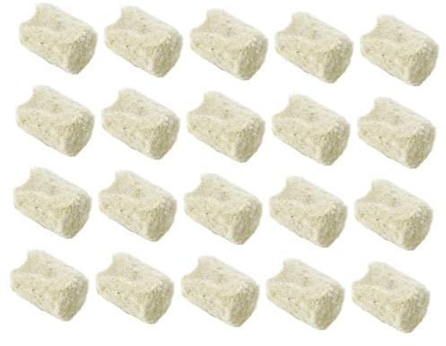 Supvox Steinwolle Stecklinge 20 Stück Zylindrische Hydrokultur Pflanzwürfel 20mm x 27mm Erdloser Anbau Setzling Plug Für Hydroponik Keimung Garten