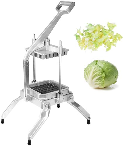 Stainless Steel Lettuce Chopper, Efficient Vegetable Cutter for Home and Commercial Use