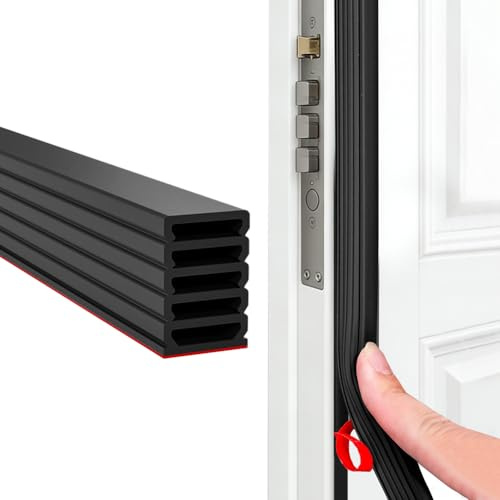 Joint de porte Bande d'étanchéité autocollante, joint flexible pour porte d'entrée et cadre de porte, pare-vent, isolation phonique, joint en caoutchouc, pour appartement, espaces intérieurs