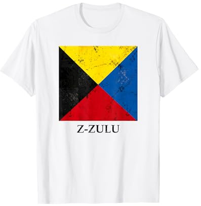 Zulu International Maritime Signal Flag T-Shirt