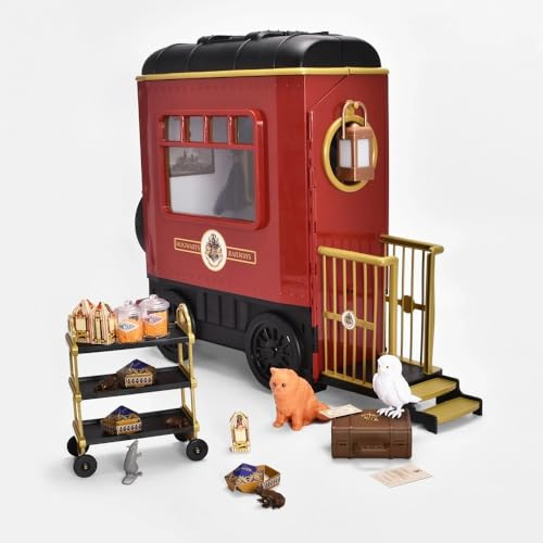 AIDNI Hogwarts Express Playset with Lights, Sounds & 36+ Accessories, Wizarding World Train Carriage for 46cm Dolls
