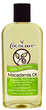 COCOCARE 100% Natural Macadamia Oil - Deep Moisture for Hair & Skin - Lightweight & Fast-Absorbing - 4 oz