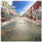 Bilderwelten Graffiti Fototapete inkl. Kleister 240x240cm - Vliestapete Made in Germany - Graffiti Tapete Jugendzimmer - Street Art Tapete - Graffiti Wandtapete Flur Gaming Zimmer T_2316