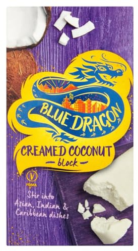 Blue Dragon Creamed Coconut Block 200g | Rich & Creamy | Stir Into Curries, Soups & Sauces | Suitable For Vegans