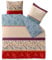 CelinaTex Touchme Biber Bettwäsche 200 x 200 cm 3teilig Baumwolle Bettbezug, Set, Bettgarnitur für Sommer und Winter, ganzjährig, pflegeleicht, Megan Ornamente beige blau rot