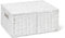 ARPAN Paper Rope Storage Basket Box With Lid - White (Large)