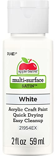 Apple Barrel Acrylic Paint, White, 2oz
