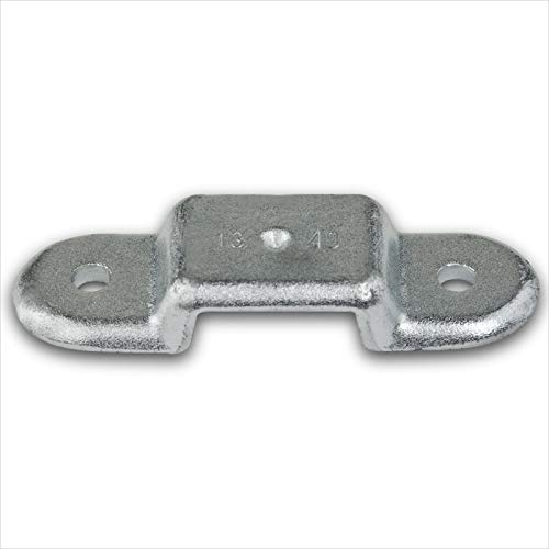 DEMA Rungenhalter 13x40 mm Anhänger Bordwandhalter verzinkt | Anhängerzubehör, Rungenaufnahme, Bordwanderhöhung, Steckhalter, Trailer, Transportanhänger, Befestigungselement, Metallhalter