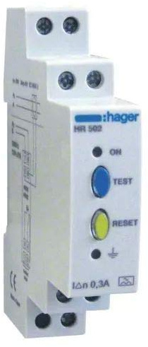 Hager HR502 FI-Relais 300mA o.Zeitverzög erung