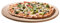 SANTOS XL Pizzastein rund - Ø36,5x1,2cm - knusprige Pizza - Backofen, Kohlegrill & Gasgrill - Pizzaplatte/Backplatte - Pizza, Flammkuchen, Pita, Brot