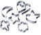 Westmark Ausstechformen Set, Edelstahl, Silber, 15 x 10 x 5 cm